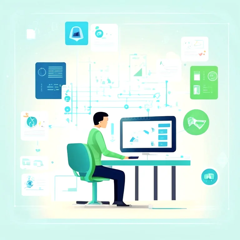 AI自動化ワークフローのイメージ図