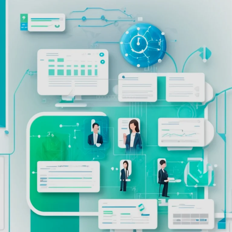 ビジネスプロセスの最適化イラスト